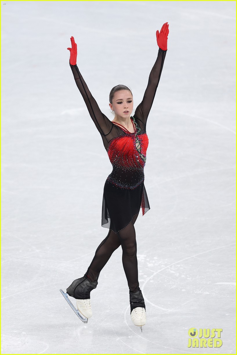 15-Year-Old Russian Figure Skater Kamila Valieva Makes History with Two Quads at Beijing Olympics