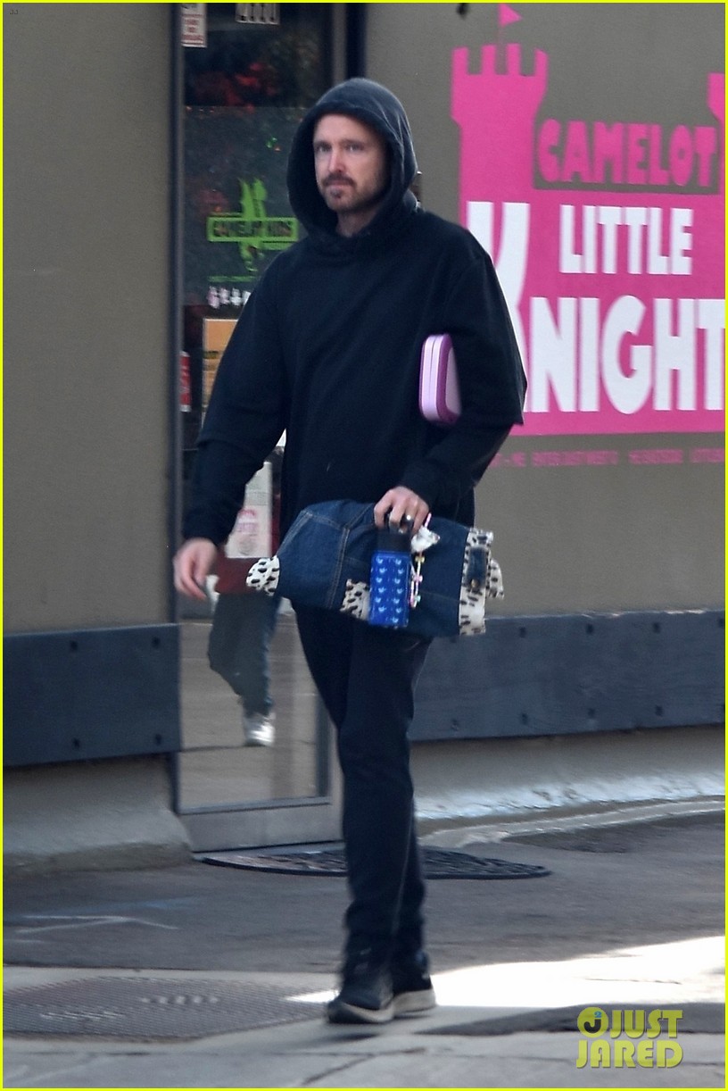 Aaron Paul's Pregnant Wife Lauren Parsekian Flashes Bare Baby Bump During Breakfast Outing