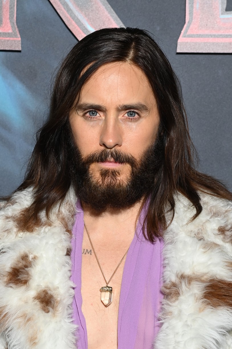 Jared Leto Wears An Animal Printed Fuzzy Coat To 'Morbius' Premiere in Paris