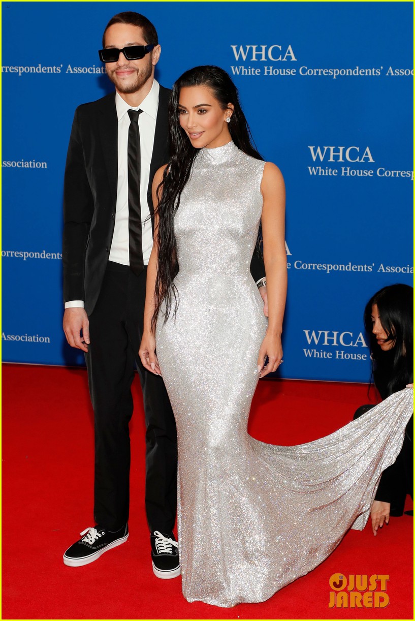 Kim Kardashian & Pete Davidson Make Their Red Carpet Debut at White House Correspondents' Dinner 2022