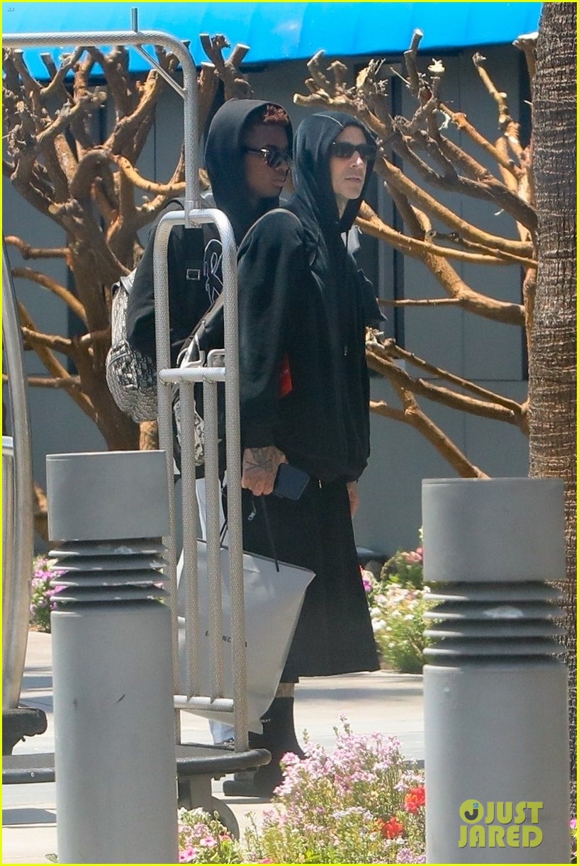 Kourtney Kardashian & Travis Barker Return Home to L.A. After Wedding in Italy