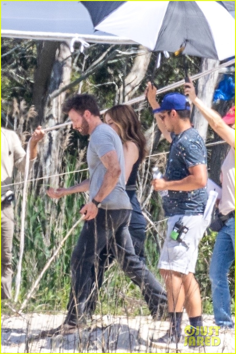 Chris Evans & Ana de Armas Run Through Lines Together On Set of New Movie 'Ghosted'