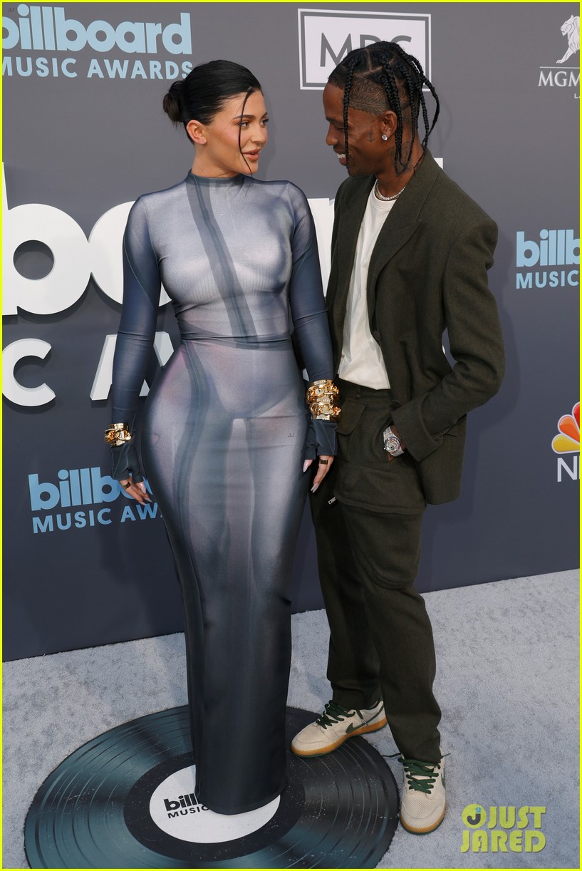 Kylie Jenner & Daughter Stormi Support Travis Scott at Billboard Music Awards 2022