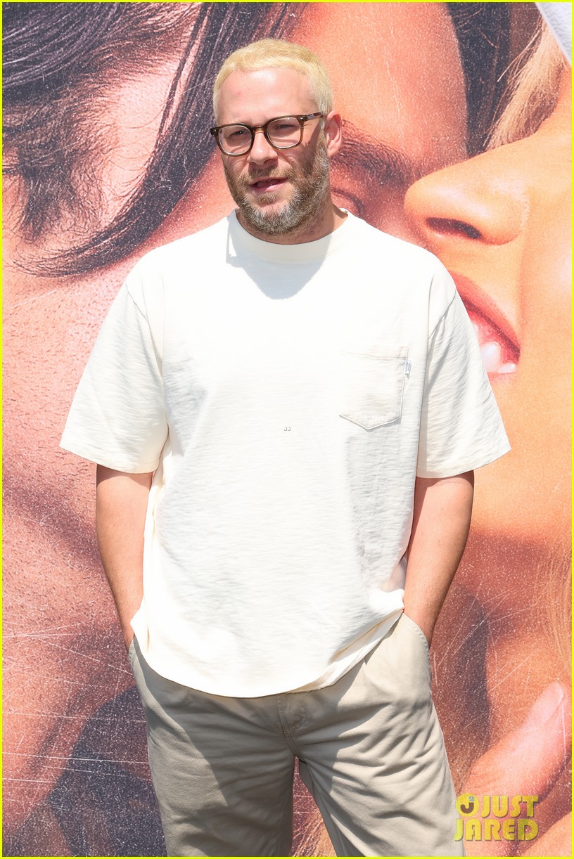Seth Rogen Debuts Bleached Blonde Hair at 'Pam & Tommy' FYC Event with Sebastian Stan