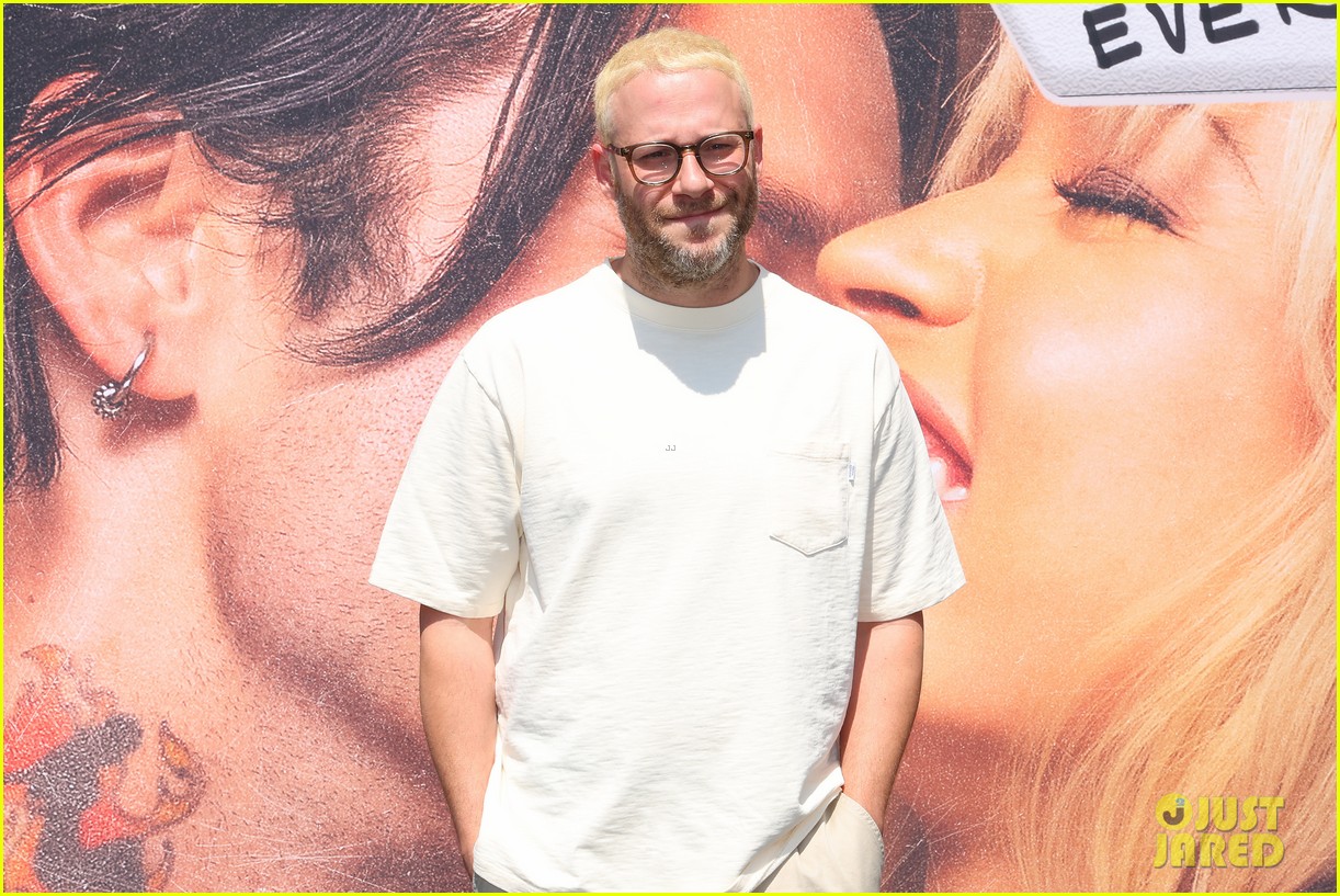 Seth Rogen Debuts Bleached Blonde Hair at 'Pam & Tommy' FYC Event with Sebastian Stan