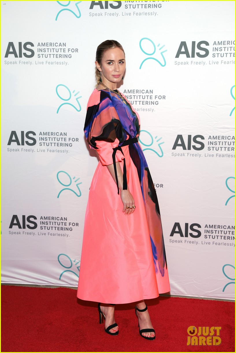 Emily Blunt Arrives for Hosting Duties at Freeing Voices, Changing Lives Gala 2022