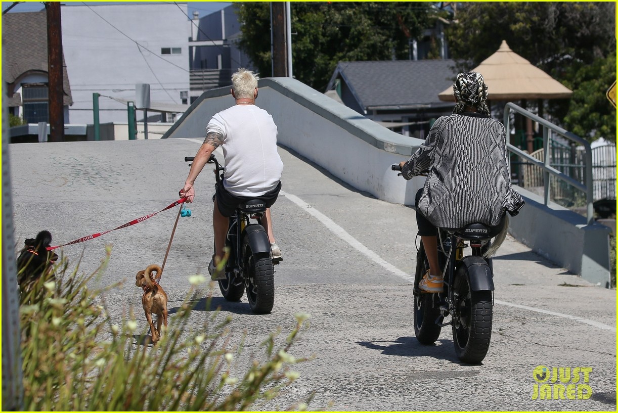 Joel Kinnaman & Fiancee Kelly Gale Go For a Ride on Their Electric Bikes