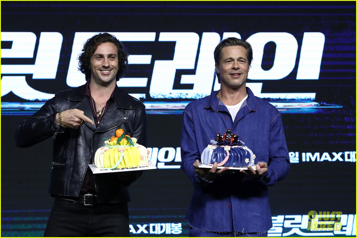 Brad Pitt & Aaron Taylor-Johnson Resume Their 'Bullet Train' Press Tour with South Korea Stop!