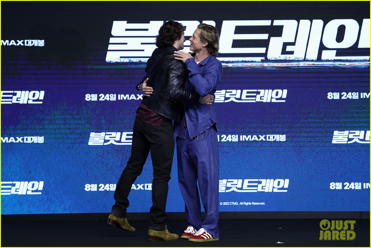 Brad Pitt & Aaron Taylor-Johnson Resume Their 'Bullet Train' Press Tour with South Korea Stop!