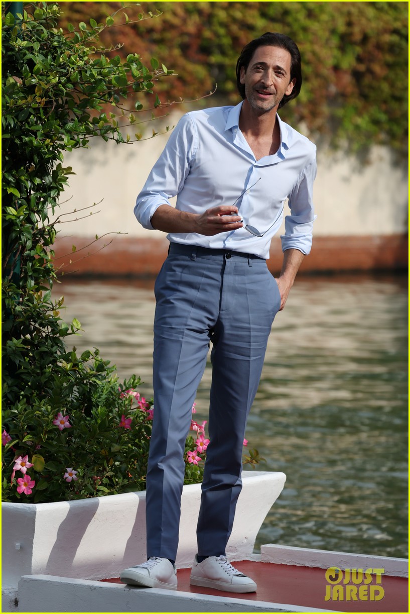 'Blonde' Co-Stars Ana de Armas & Adrien Brody Greet Fans As They Arrive at Venice Film Festival 2022