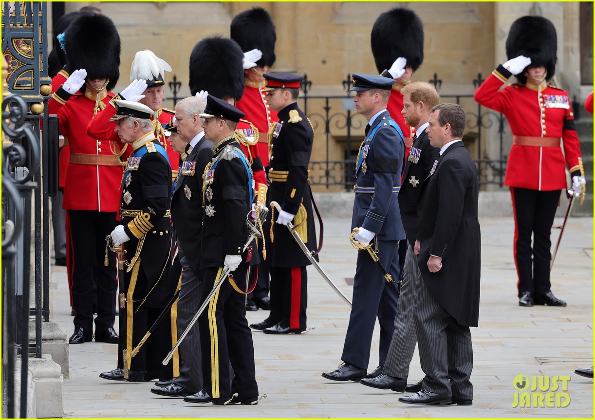 Prince William & Prince Harry Join Royal Family in Queen Elizabeth's Funeral Procession