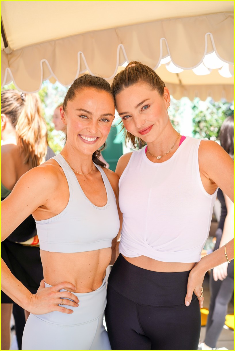 Miranda Kerr Hosts Workout Class With Her Famous Friends to Celebrate KORA Organics Body Launch