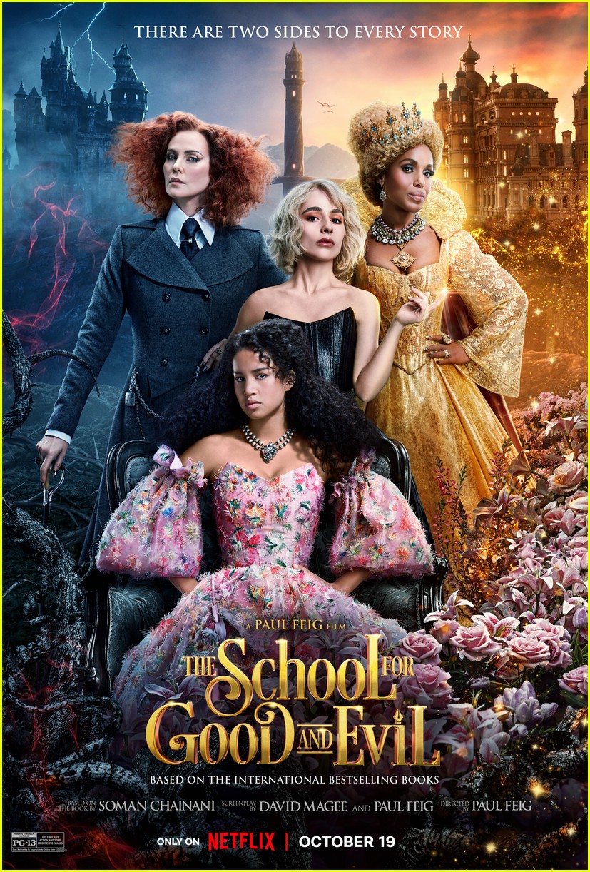 Kerry Washington & Charlize Theron Teach At a School Like None Other in Netflix's 'The School For Good & Evil' Trailer