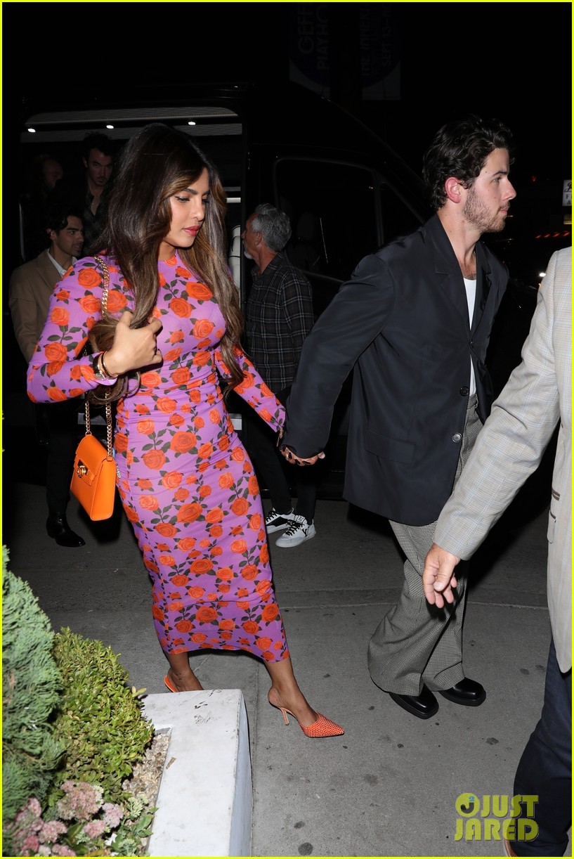 Priyanka Chopra & Nick Jonas Gather Their Families for a Dinner Party in L.A. (Photos)