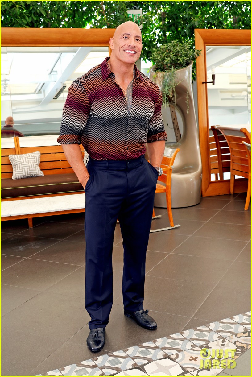 Dwayne Johnson & His 'Black Adam' Co-Stars Step Out to Promote DC Film in L.A.