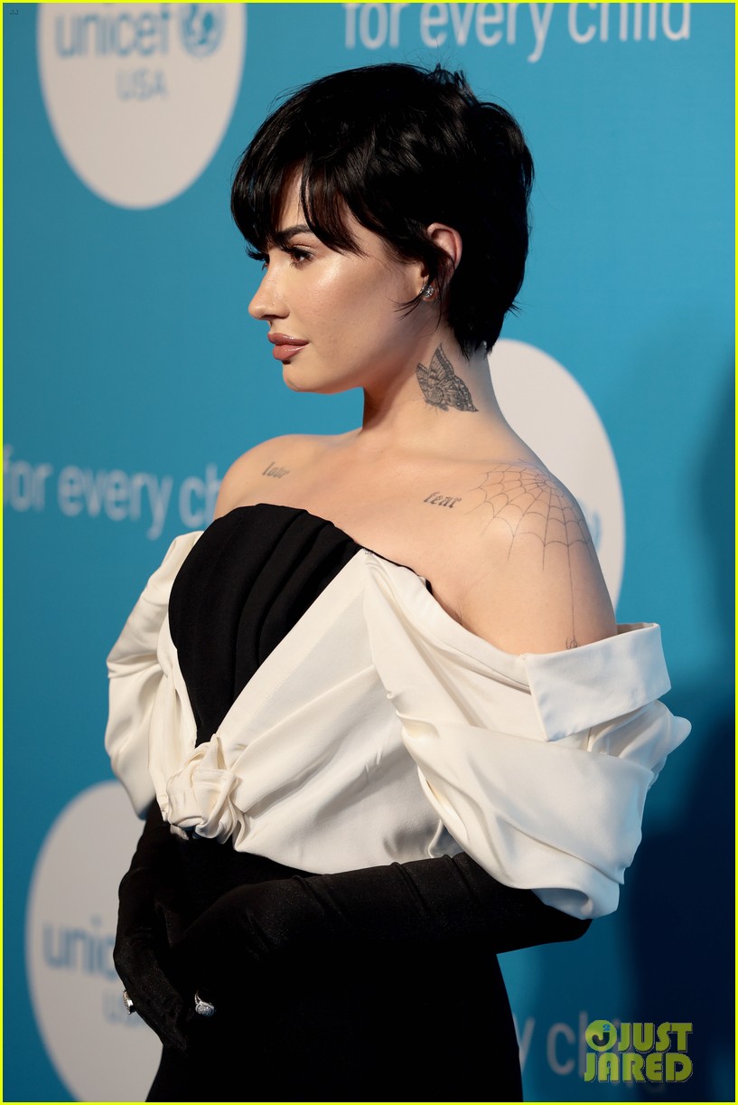 Demi Lovato Slays in Black & White Ahead of UNICEF Gala 2022 Performance