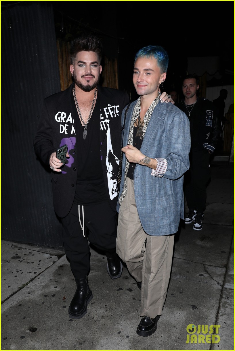 Adam Lambert & Boyfriend Oliver Gliese Spotted On a Date Night in L.A. (Photos)