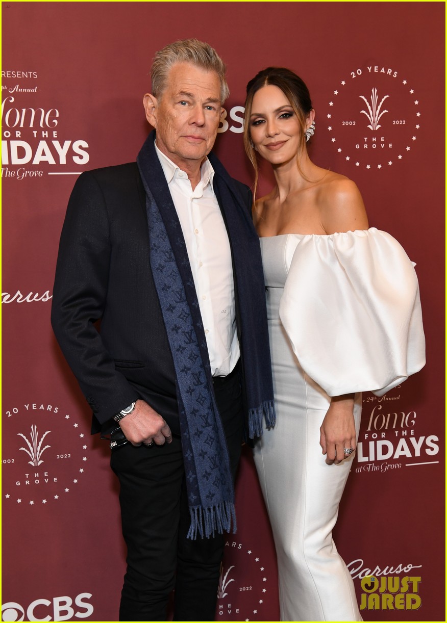 Katharine McPhee Stuns in White at CBS' 'Home for the Holidays' Taping at The Grove