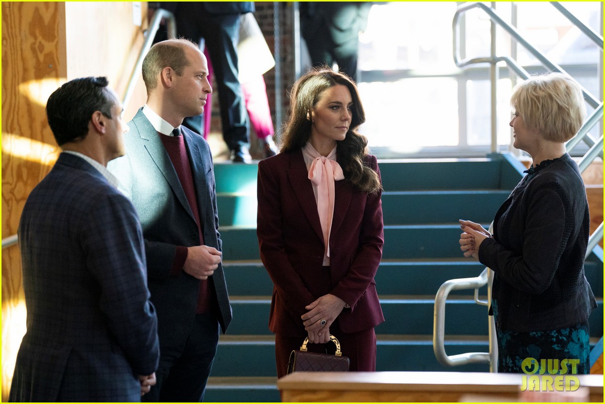 Kate Middleton Receives Flowers From Child Dressed As King's Guard While In Boston With Prince William