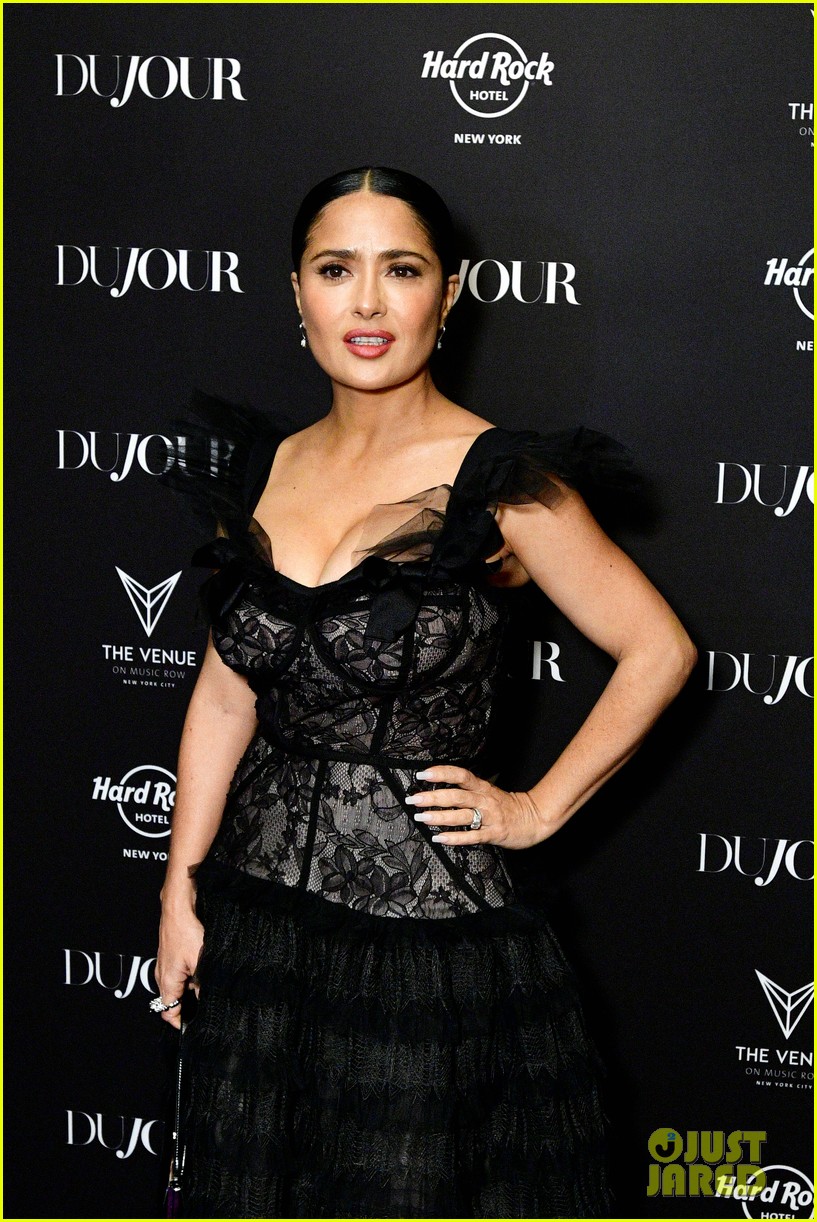 Salma Hayek Heads Into the DJ Booth At DuJour's 10 Anniversary Event
