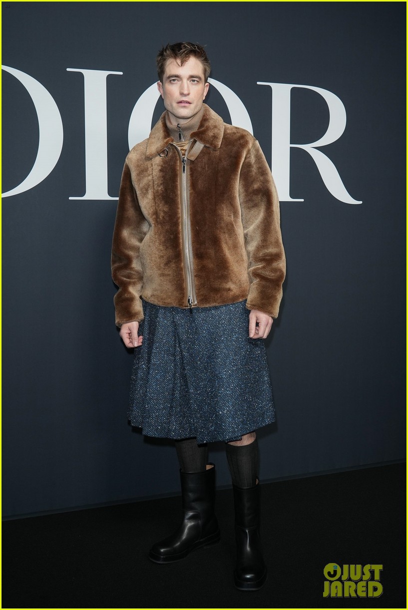 Robert Pattinson Wears a Tweed Skirt to Dior's Star-Studded Paris Show - See Every Attendee!