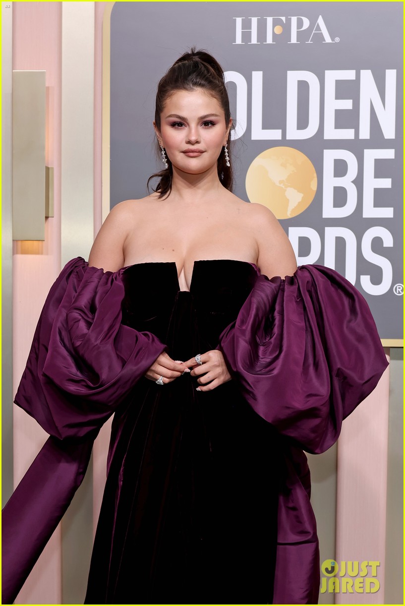 selena gomez golden globes 2023 dress Gomez's Plus One Revealed: Her Sister Gracie! | Just Jared selena gomez wedding