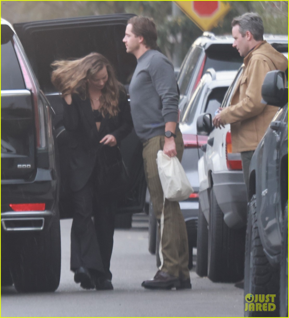 Margot Robbie & Cindy Crawford Meet Up for a Business Lunch with Their Spouses