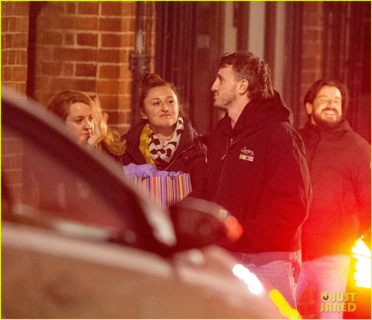 Paul Mescal Celebrates His First Oscar Nomination With Friends In London