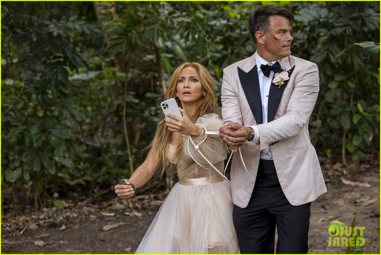 Jennifer Lopez & Josh Duhamel Literally Tie The Knot In New 'Shotgun Wedding' Pics (Exclusive)