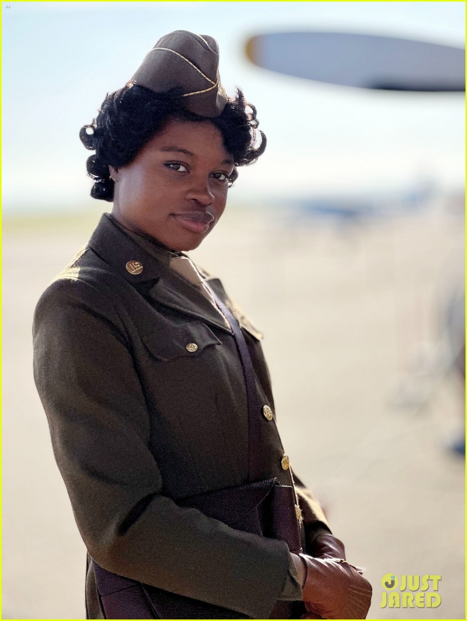 Kerry Washington Spotted in Army Green Uniform For 'Six Triple Eight' Filming