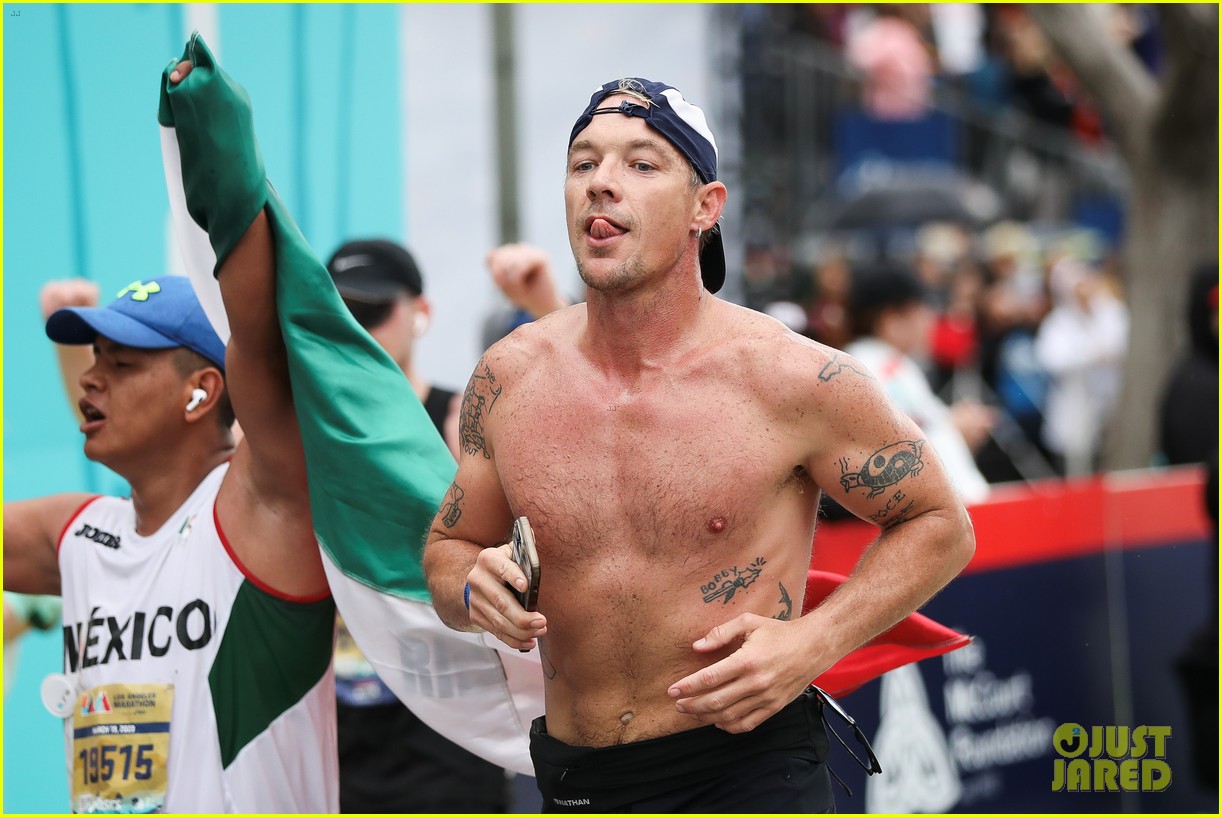 Diplo Ran the L.A. Marathon With a Goal of Beating Oprah's Time
