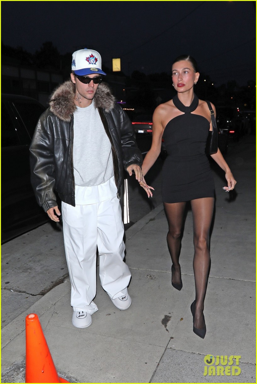 Justin & Hailey Bieber Hold Hands on Date Night in Santa Monica