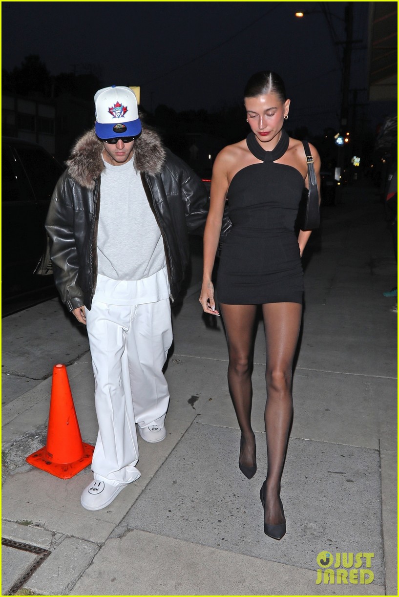 Justin & Hailey Bieber Hold Hands on Date Night in Santa Monica