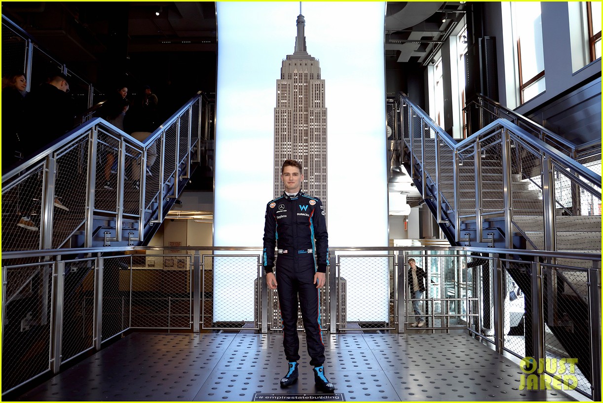 Formula One Rising Star Logan Sargeant Makes Appearance on the Top of the Empire State Building