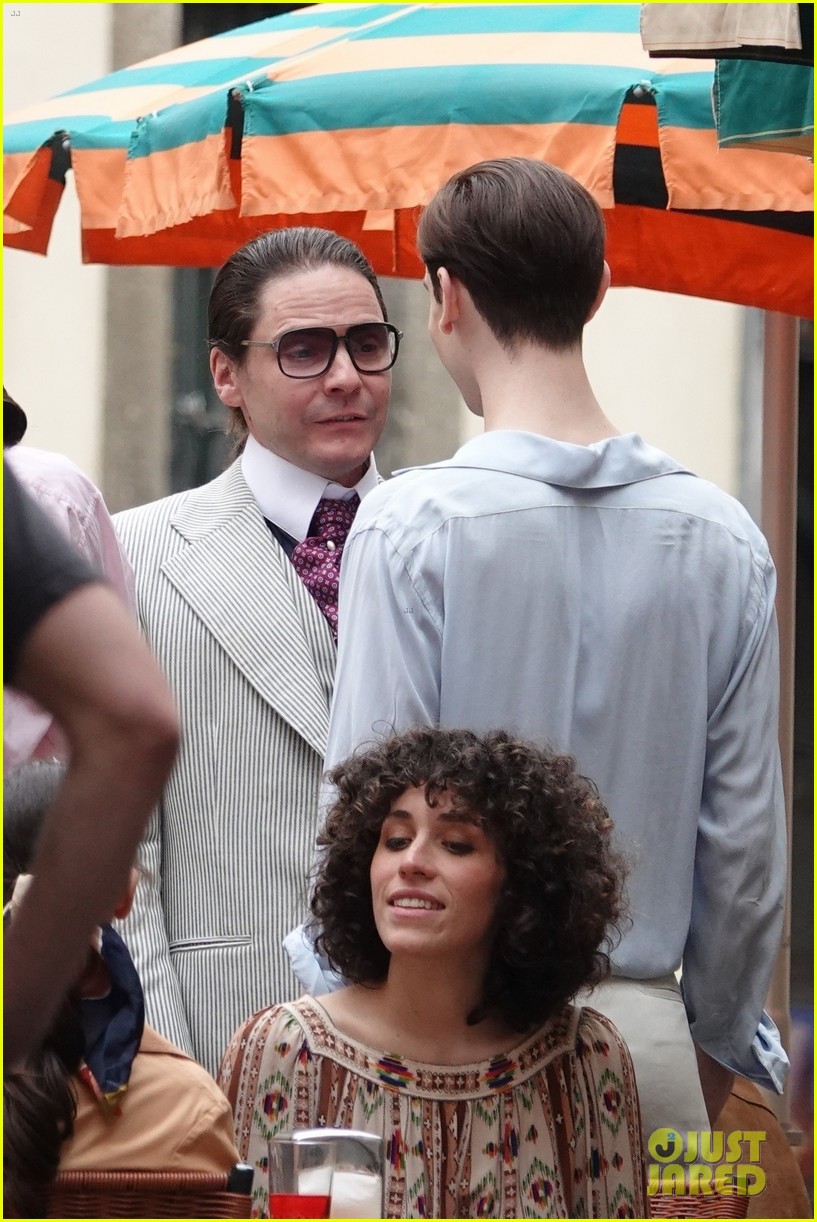 Daniel Bruhl Transform into Young Karl Lagerfeld While Filming Disney+ Series 'Kaiser Karl' in Italy