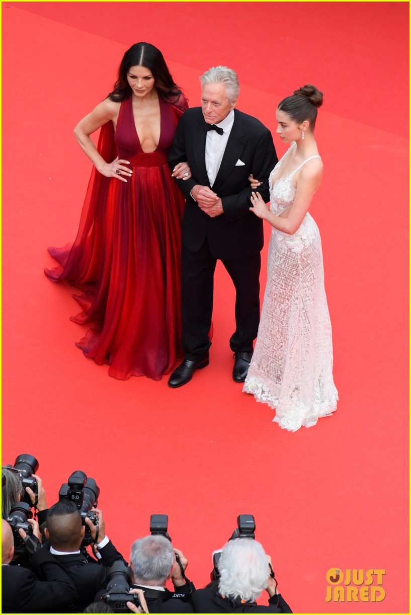 Carys Zeta Douglas Makes Glamorous Arrival at Cannes 2023 Opening Ceremony with Parents Michael Douglas & Catherine Zeta-Jones