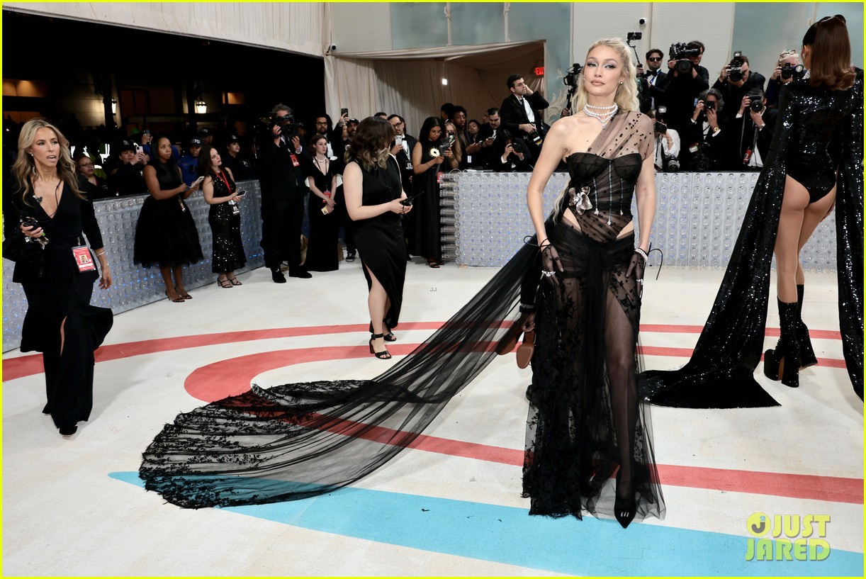 gigi hadid sheer dress Gigi Hadid Stuns at Fashion Awards, But Why Was She Tearing Up?