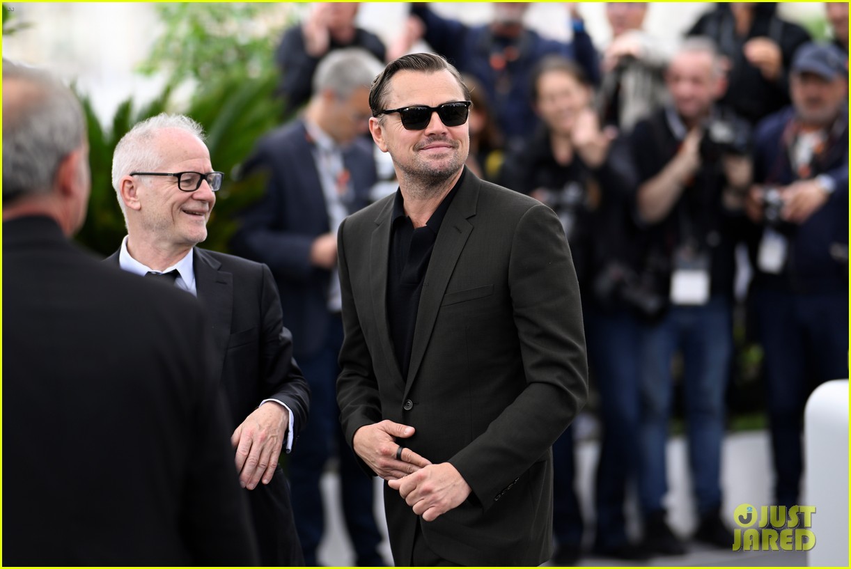 Leonardo DiCaprio Joins Lily Gladstone & More Co-Stars at 'Killers of the Flower Moon' Photocall During Cannes 2023