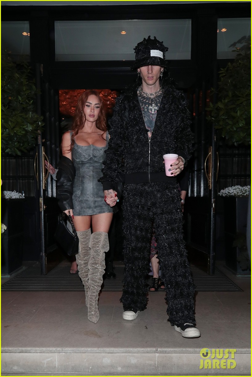 Megan Fox & Machine Gun Kelly Hold Hands on Dinner Date in London
