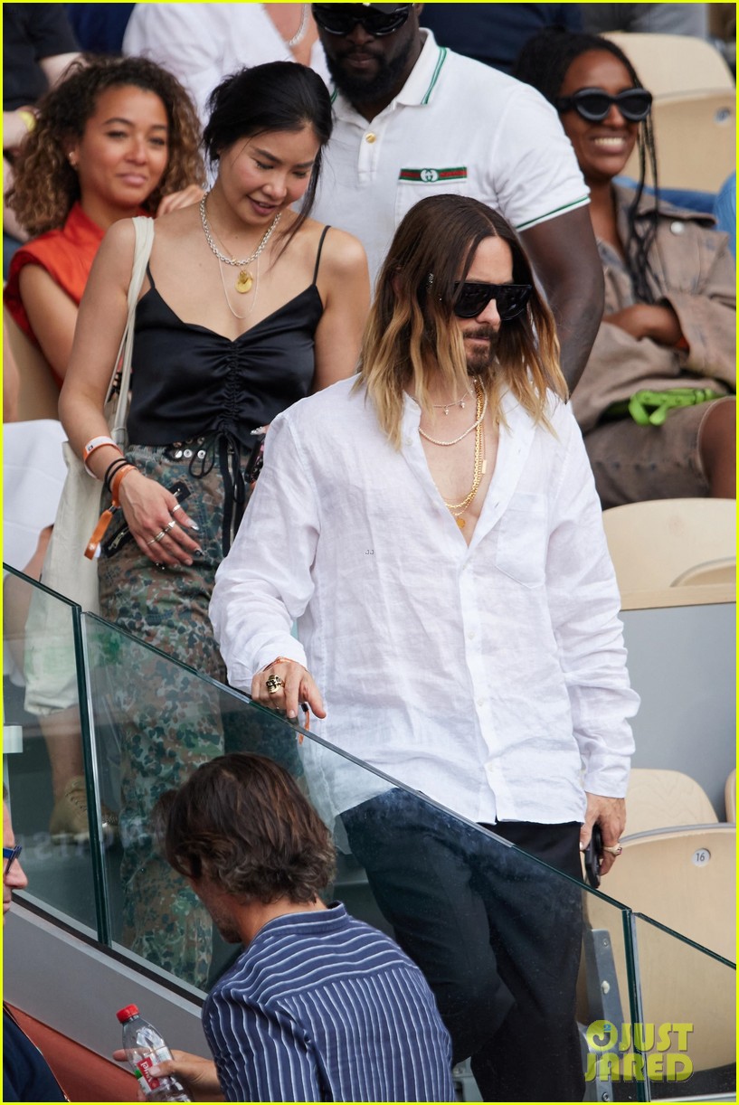 Jared Leto Attends French Open 2023 with a Friend in Paris
