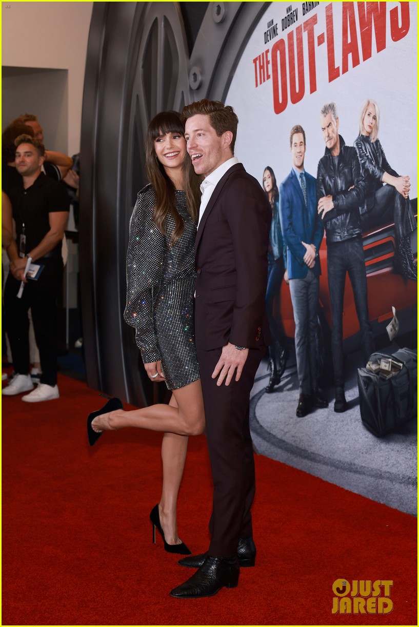 Nina Dobrev & Shaun White Cozy Up On Red Carpet For Netflix's 'The Out-Laws' Premiere