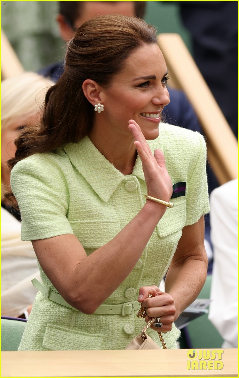 princess kate green dress wimbledon Kate Middleton Rewears Green Dolce & Gabbana Dress at Wimbledon