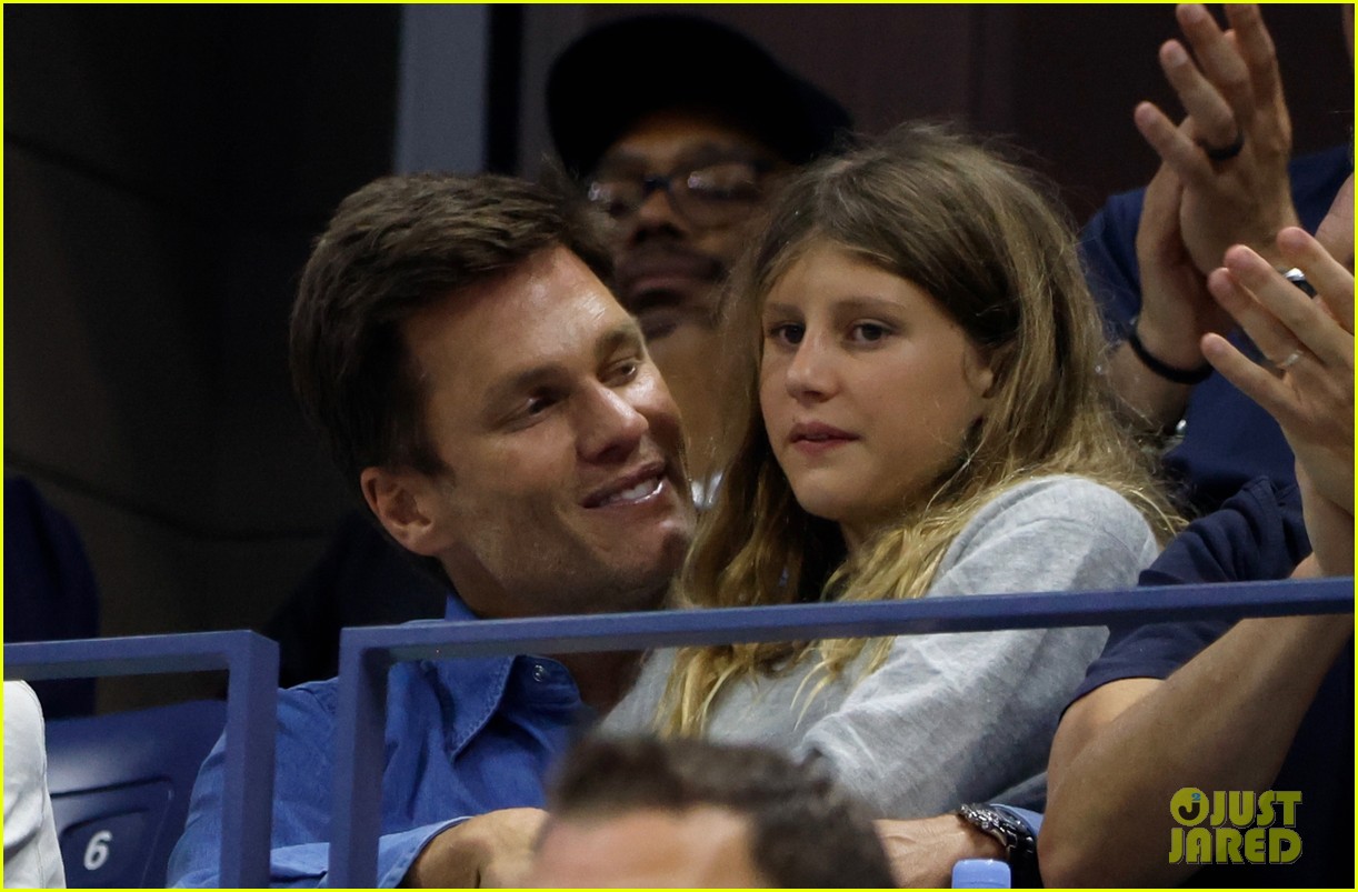 Tom Brady Attends U.S. Open 2023 Semifinals with Daughter Vivian & Son Jack!