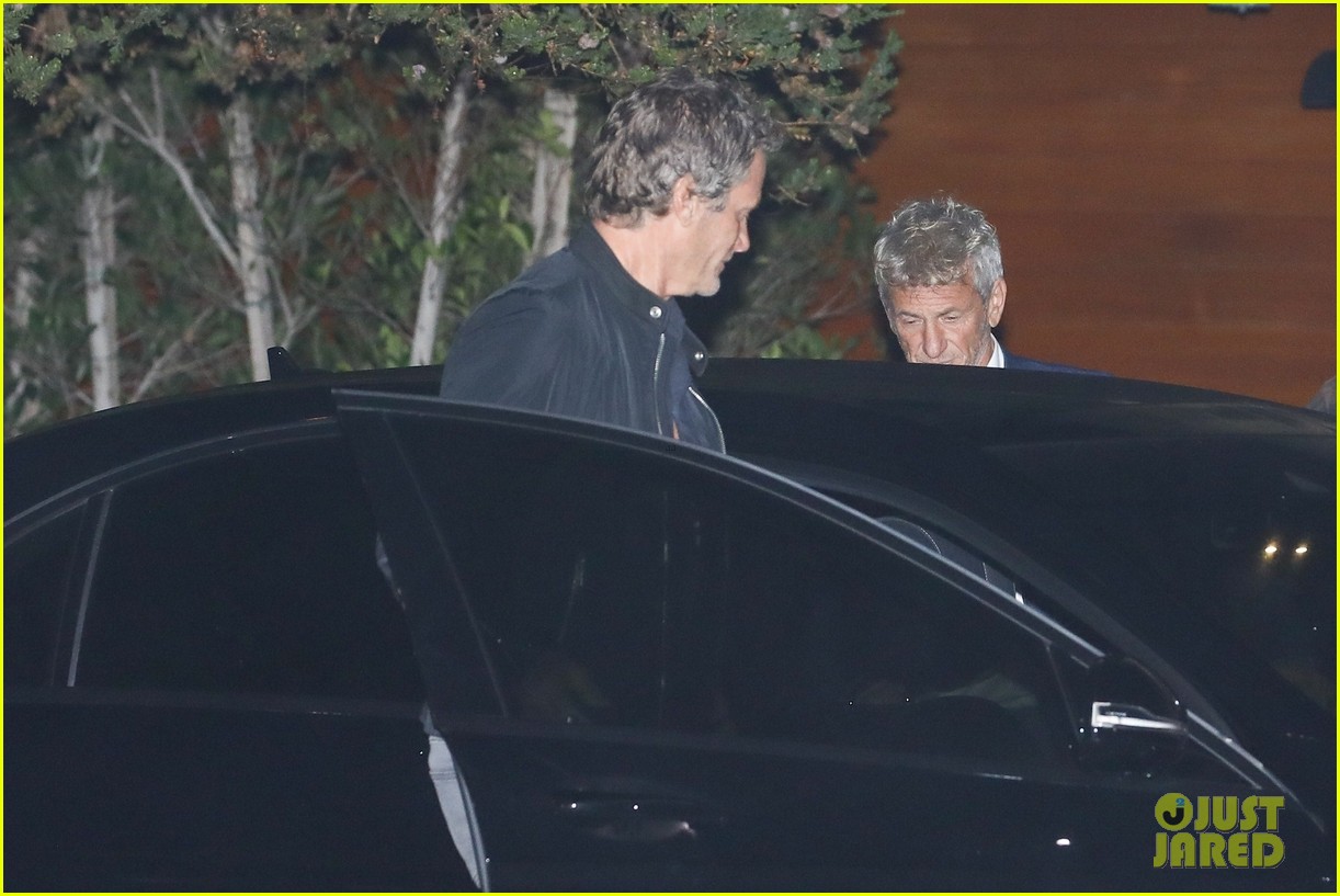 Sean Penn & Girlfriend Olga Korotyayeva Spotted Getting Dinner with Rande Gerber in Malibu