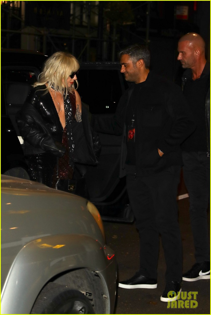 Lady Gaga Joined by Boyfriend Michael Polanksy for Late-Night Recording Studio Session in NYC