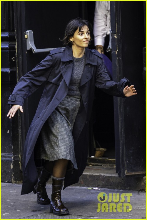 Kit Harington Films 'Eternal Return' Alongside Naomi Scott & Simon Callow - See All the Set Photos!