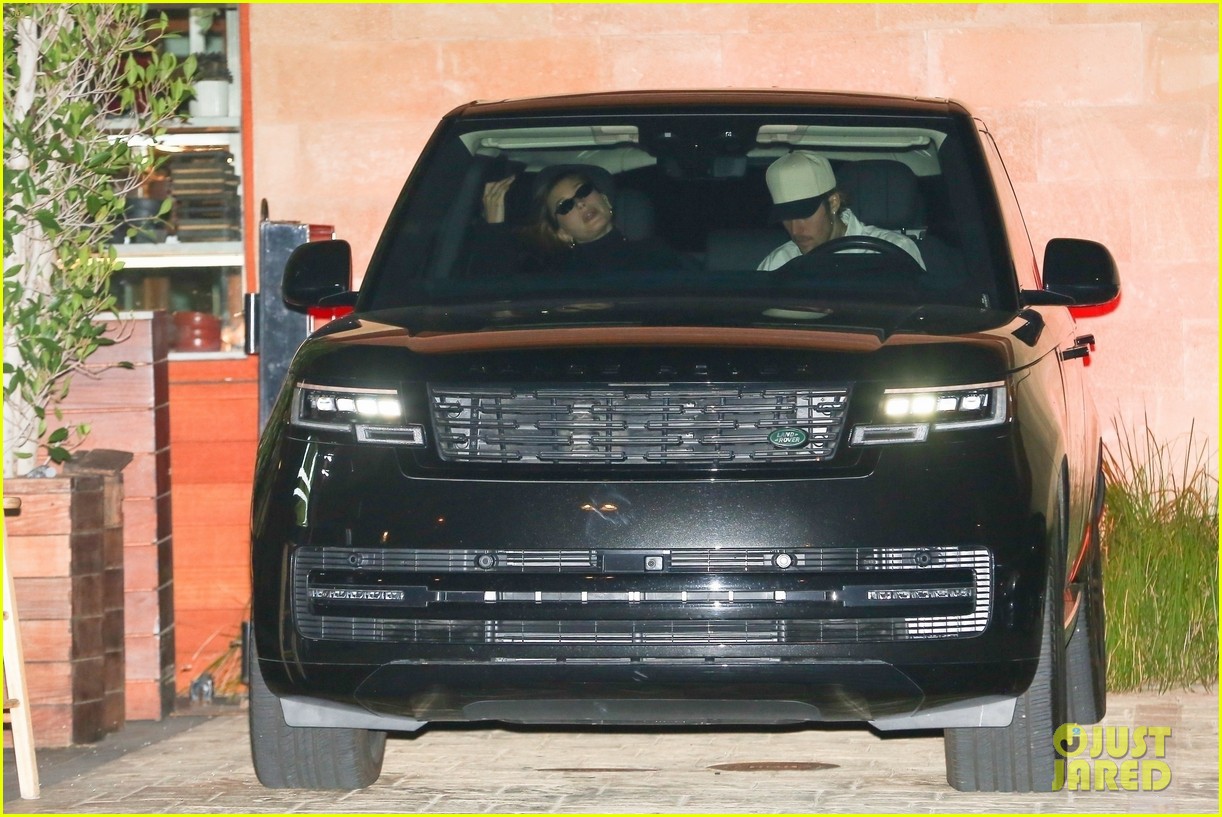 Justin Bieber & Wife Hailey Look So Cute Together While Leaving a Dinner Party with Friends