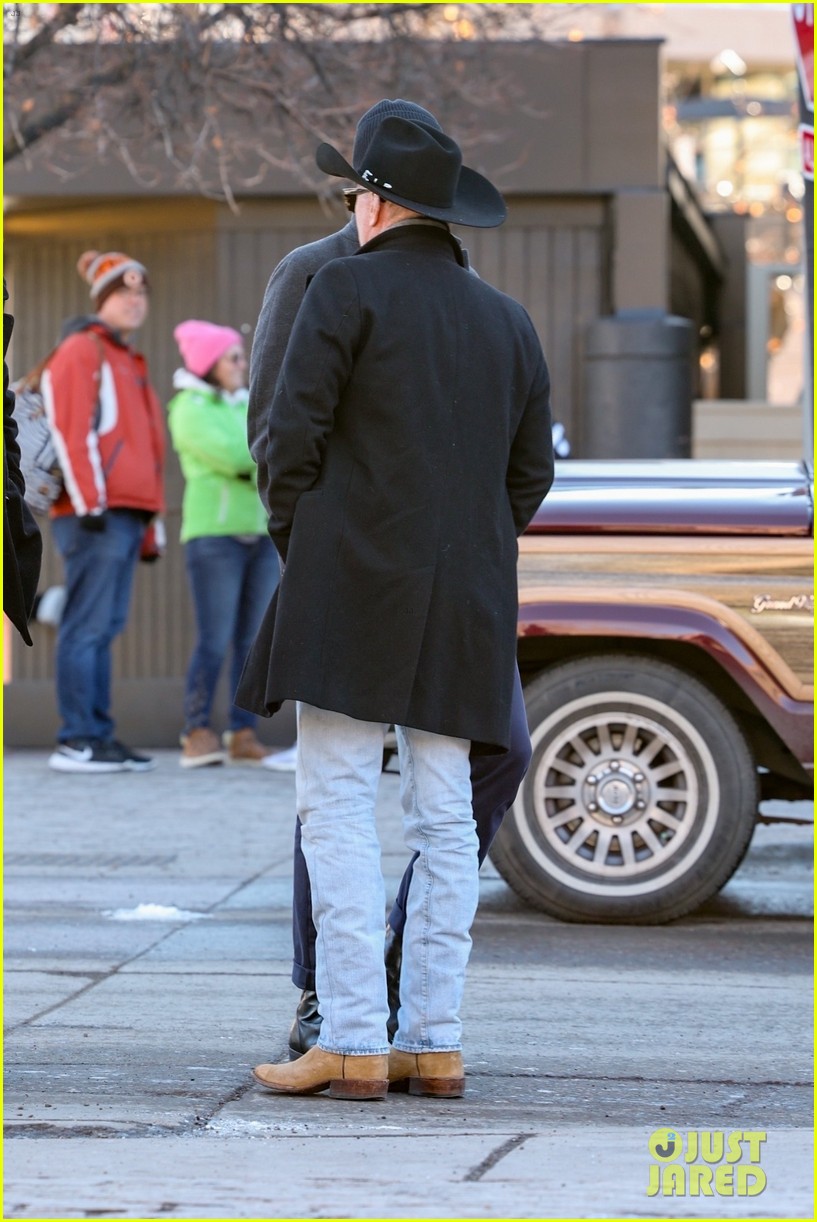 Kevin Costner & Zachary Levi Spotted Hanging Out in Apsen - They Have a Cool Connection!