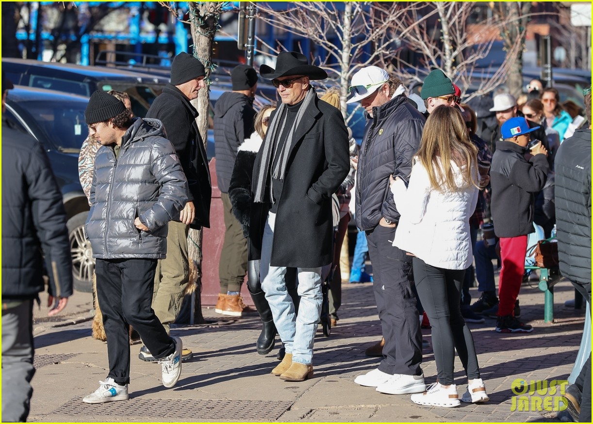 Kevin Costner & Zachary Levi Spotted Hanging Out in Apsen - They Have a Cool Connection!