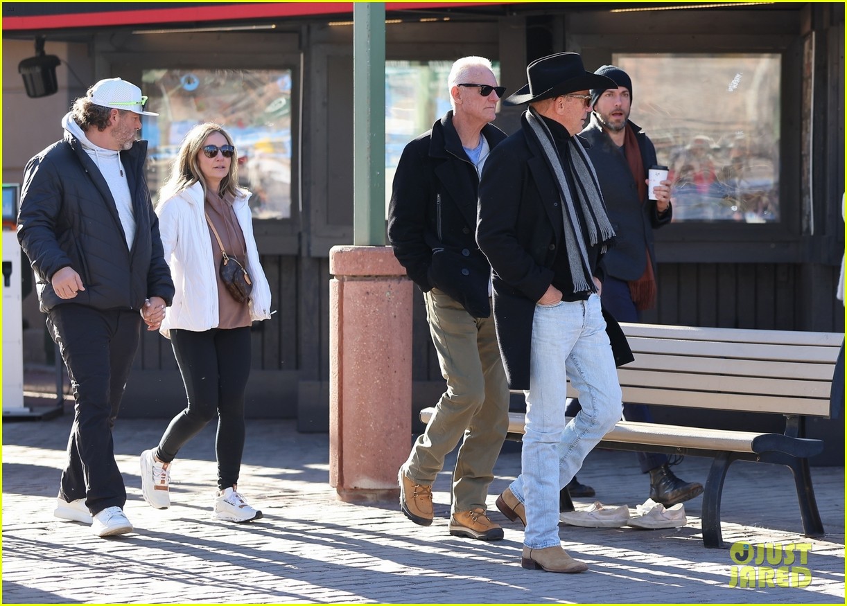 Kevin Costner & Zachary Levi Spotted Hanging Out in Apsen - They Have a Cool Connection!